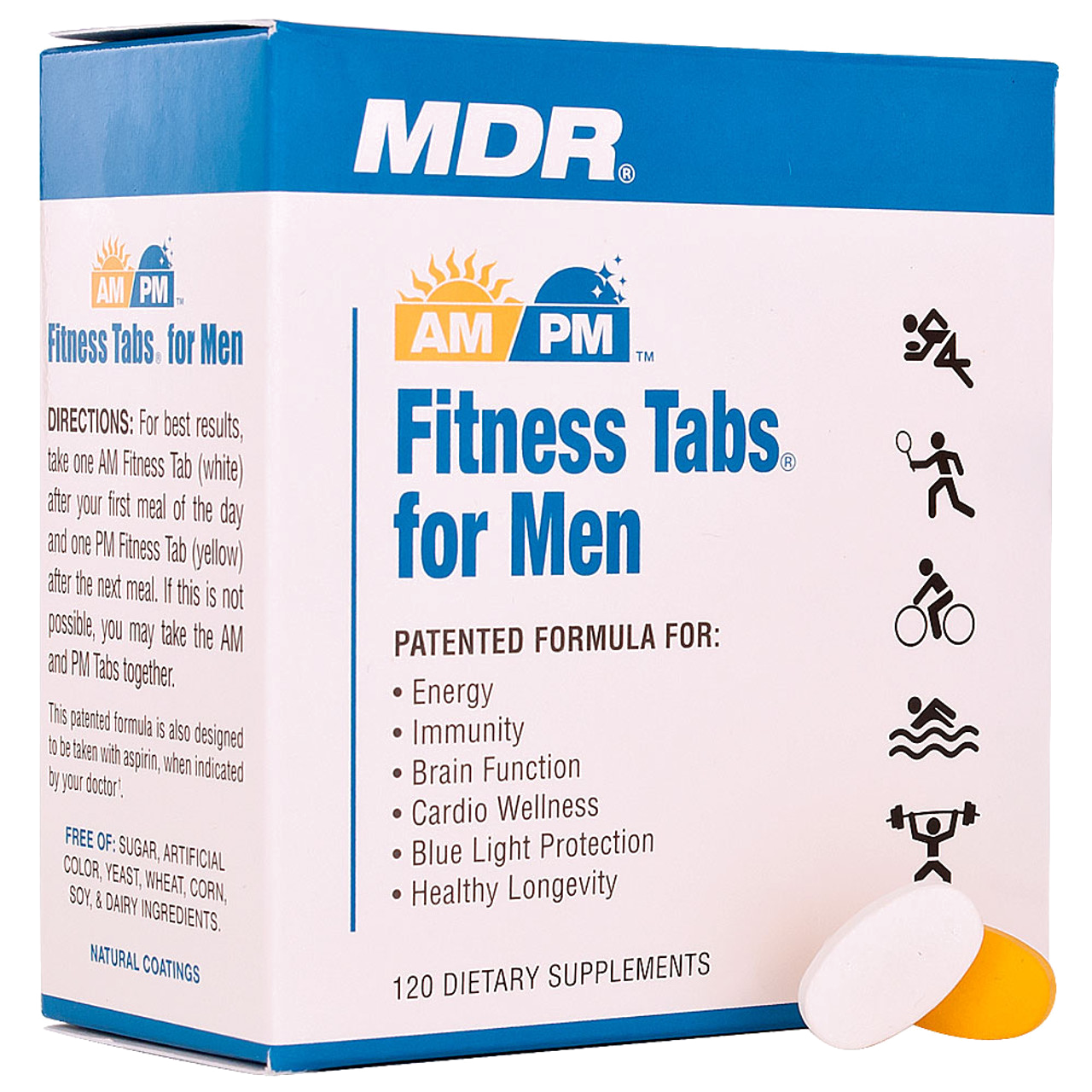 MDR Fitness Tabs for Men — box