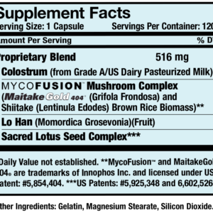 OnGuard Supplement Facts